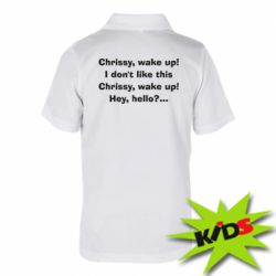 Детское поло Chrissy, wake up - PrintSalon