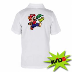 Детское поло Cute Mario with turtle - PrintSalon