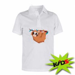 Детское поло Cute sloth - PrintSalon