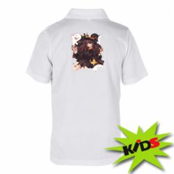 Дитяче поло Halloween Impact Hu Tao - PrintSalon