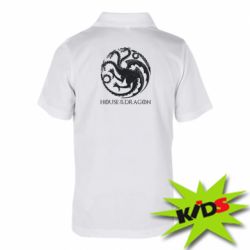 Дитяче поло House Of The Dragon Logo - PrintSalon