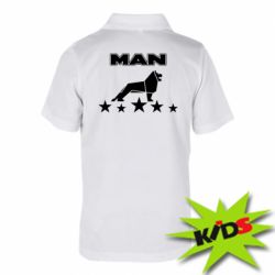 Детское поло Man lion and stars - PrintSalon