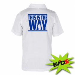 Дитяче поло Mandalorian This Is The Way - PrintSalon
