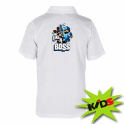 Детское поло Minecraft Like a Boss - PrintSalon