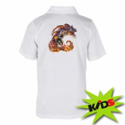 Детское поло Natsu with a dragon - PrintSalon