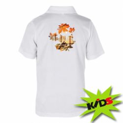 Детское поло Проезжая осень - PrintSalon