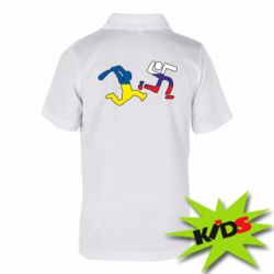 Детская футболка поло Рашисты прочь! - PrintSalon