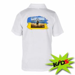 Дитяча футболка поло Російський військовий корабель! УкраЇна