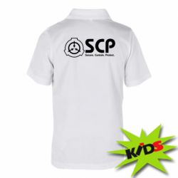 Дитяче поло SCP logo text - PrintSalon