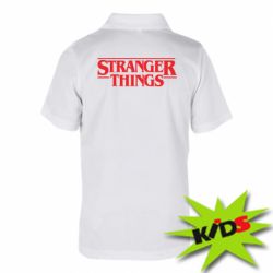 Детское поло Stragner Things Logo - PrintSalon