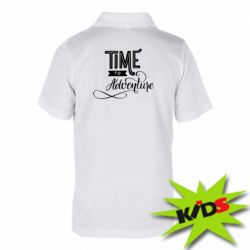 Детское поло Time to adventure - PrintSalon