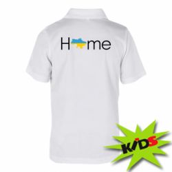 Детская футболка поло Украина дом! - PrintSalon