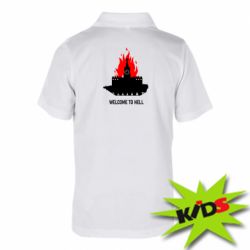 Детская футболка поло Welcome to Hell - PrintSalon