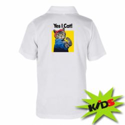 Детское поло Yes I Cat - PrintSalon