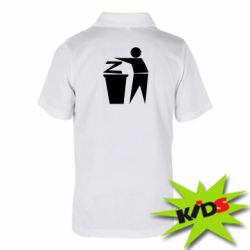Детская футболка поло Z is a trash - PrintSalon