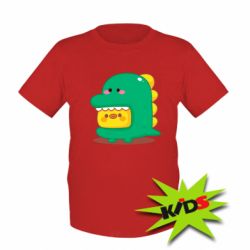 Детская футболка Уточка в костюме динозавра - PrintSalon