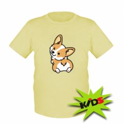Детская футболка Winking Corgi - PrintSalon