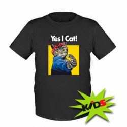 Детская футболка Yes I Cat - PrintSalon