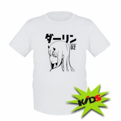 Детская футболка Zero Two Girl - PrintSalon