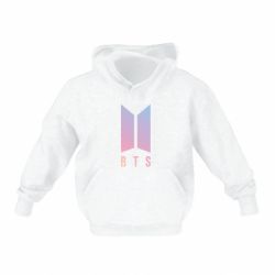 Детское худи BTS gradient logo - PrintSalon