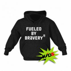 Детская худи Fueled by bravery - PrintSalon