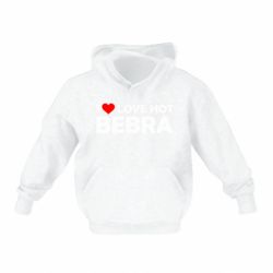 Детское худи I love hot bebra - PrintSalon