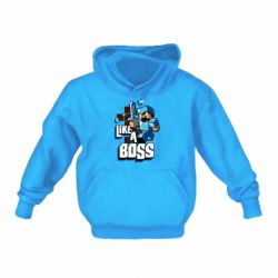 Детское худи Minecraft Like a Boss - PrintSalon