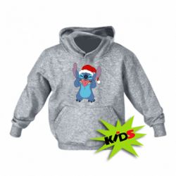 Детское худи Новогодний Стич - PrintSalon
