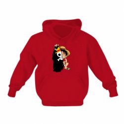 Детское худи One piece chibi Luffy - PrintSalon