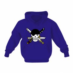 Детское худи One Piece Zoro logo - PrintSalon