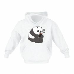 Детское худи Панда лайк - PrintSalon