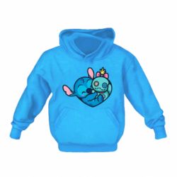 Детское худи Стич с куклой - PrintSalon