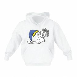 Детское худи Украинский кот саймона с подарком - PrintSalon