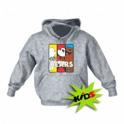 Детское худи We bare bears collage - PrintSalon