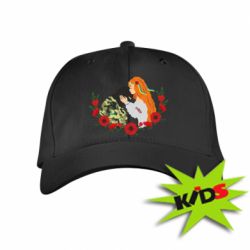 Дитяча кепка Дівчина цілує солдата - PrintSalon