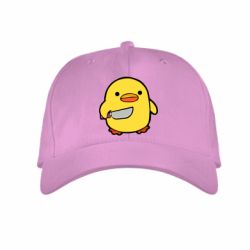 Дитяча кепка Duckling With A Knife - PrintSalon