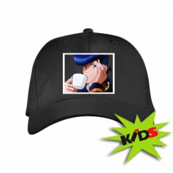 Детская кепка Higashikata Josuke drinking tea - PrintSalon