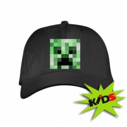 Детская кепка Minecraft minimalist Creeper - PrintSalon