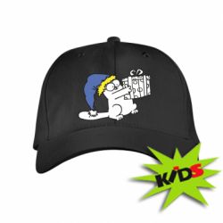 Детская кепка Украинский кот саймона с подарком - PrintSalon