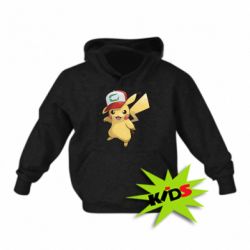 Детское худи Ash's hat Pikachu - PrintSalon