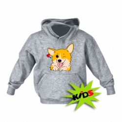 Детское худи Cute Corgi Puppy - PrintSalon