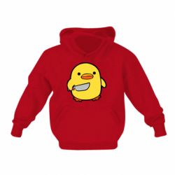 Дитяче худі Duckling With A Knife - PrintSalon