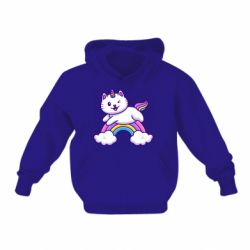 Детское худи Котик-единорог - PrintSalon