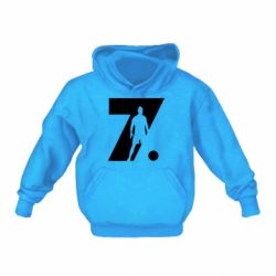 Детское худи Cristiano Ronaldo Silhouette Art - PrintSalon