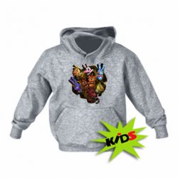 Дитяче худі Five Nights At Freddy's monsters-PrintSalon Дитяче худі Five Nights At Freddy's monsters
