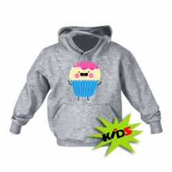 Детское худи Funny cupcake with smile - PrintSalon