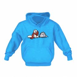 Детское худи Кот Саймона Зима - PrintSalon