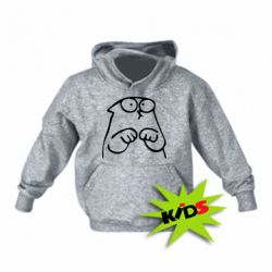 Детское худи Милый Кот Саймона - PrintSalon