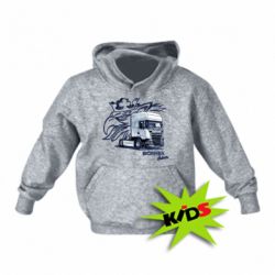 Детское худи Scania watercolor art - PrintSalon