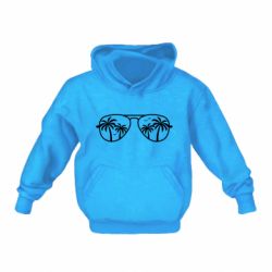 Детское худи Sunglasses And Palm Trees - PrintSalon